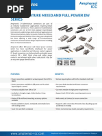 D-Subminiature Mixed and Full Power DW Series: Target Markets