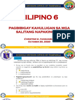 Pagbibigay Kahulugan Sa Mga Salitang Napakinggan