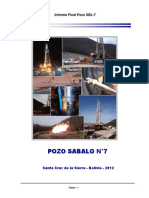 Informe Final Perforacion Pozo SBL-7