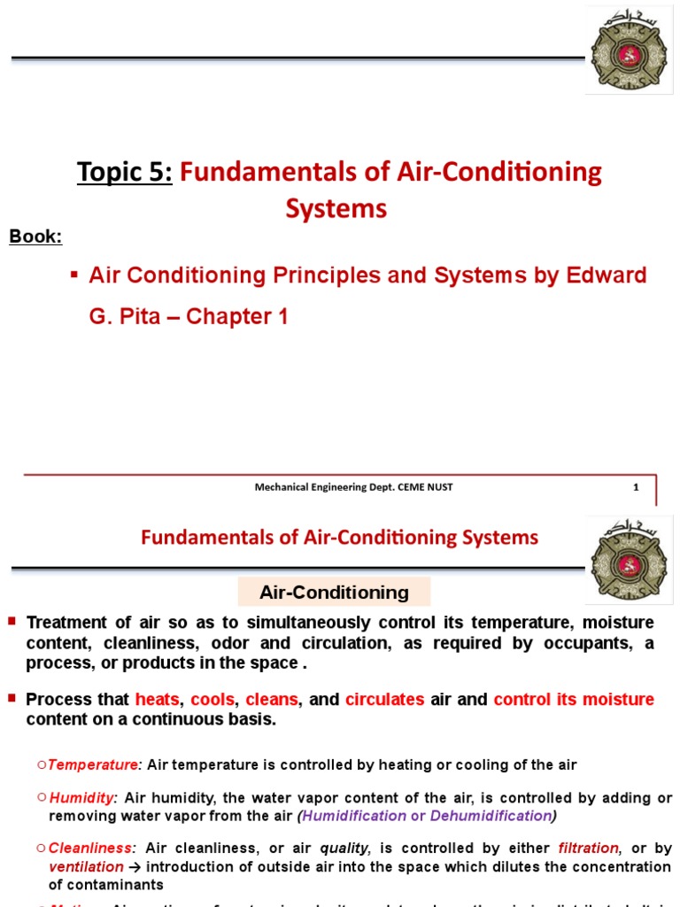 Air Conditioning Fundamentals Overview | PDF | Air Conditioning ...
