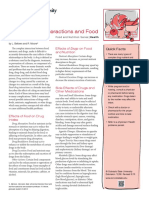 Nutrient-Drug Interactions and Food