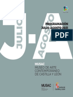 Programación MUSAC Julio y Agosto 2021