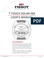 Tissot T-Touch Manual