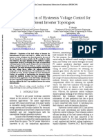 Implementation of Hysteresis Voltage Control For Different Inverter Topologies