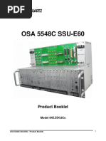 OSA 5548C SSU-E60: Product Booklet