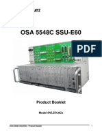 OSA 5548C SSU-E60: Product Booklet