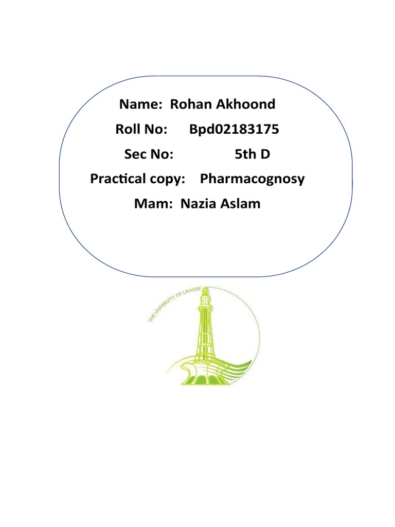 Name: Rohan Akhoond Roll No: Bpd02183175 Sec No: 5Th D Practical Copy ...