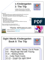 Sight Words Kindergarten Book 9: The Trip