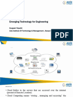 KMC202 Emerging Technology For Engineering: Durgesh Tripathi Axis Institute of Technology & Management, Kanpur