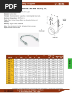 U Bolt Data Sheet | PDF | Technology & Engineering
