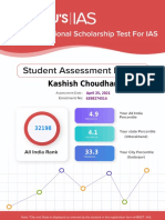 BYJU'S National Scholarship Test Analysis Report for UPSC Exam Preparation
