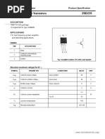 Silicon NPN Power Transistors: Savantic Semiconductor Product Specification