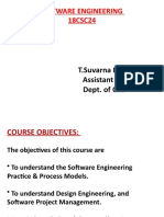 Software Engineering 18CSC24: T.Suvarna Kumari Assistant Professor Dept. of CSE