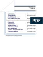 Ledger P&L Note Pad P&L Profit & Loss Profit & Loss Ratios: Manuel Inc. Content