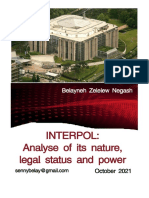 Interpol: Nature, Legal Status and Power