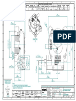 Isometric 1:3: 242-45L Large Base Padlockable Detail Drawing Right Hand Shaft Protrusion