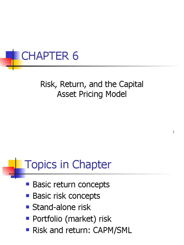 Risk, Return, and The Capital Asset Pricing Model | PDF | Beta (Finance ...