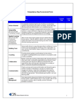 Worksheet Competency Gap Assessment Form (English)