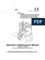 Operation & Maintenance Manual: Zhejiang Noblelift Equipment Joint Stock Co.,Ltd