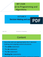 Decision Making & Looping