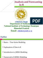 Time Series Analysis and Forecasting Using R