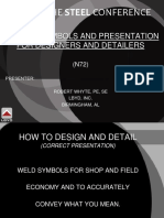 Welding Symbols and Presentation for Designers and Detailers