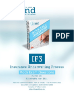 Insurance Underwriting Process: Mock Exam Questions