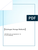 Hydrogen Storage Methods: (ENMI-20 Assignment 1) ( - 1 1 1 1 1 8 0 3 6)