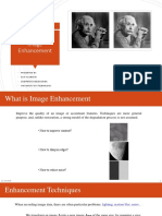 Biometrics Course Image Enhancement Techniques