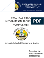 Practicle File of Information Technology Management