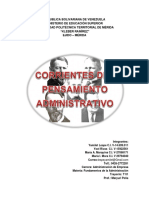 Corrientes Del Pensamiento Administrativo