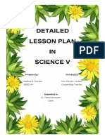 Detailed Lesson Plan IN Science V: Prepared By: Checked by