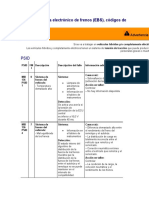 MID 136 Sistema Electrónico de Frenos Codigos de Averia