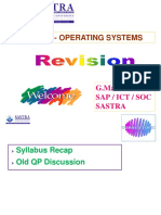 Cse308 - Operating Systems: G.Manikandan Sap / Ict / Soc Sastra