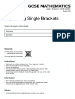 Expanding Single Brackets Questions MME