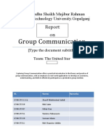 Group Communication: Bangabandhu Sheikh Mujibur Rahman Science & Technology University - Gopalganj