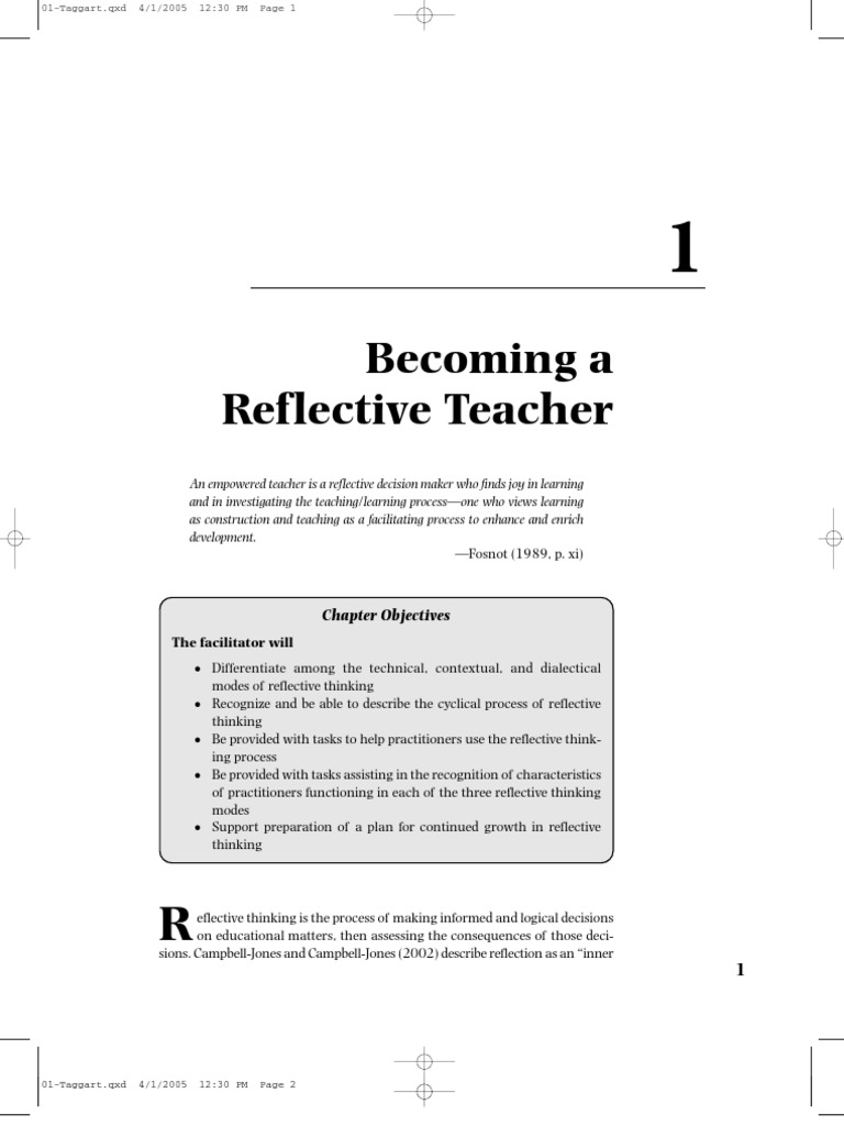 Reflective Thinking | PDF | Constructivism (Philosophy Of Education ...