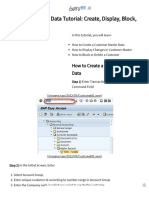 Customer Master Data Tutorial - Create, Display, Block, Delete in SAP