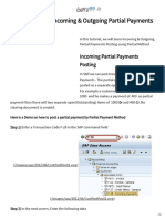 Partial Method - Incoming & Outgoing Partial Payments Posting in SAP
