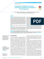 Introduction To Dendritic Cell Vaccines Immunotherapy For Glioblastoma Multiforme: A Novel Approach