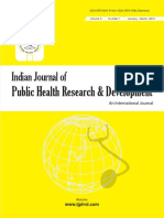 Indian Journal Of: Public Health Research & Development