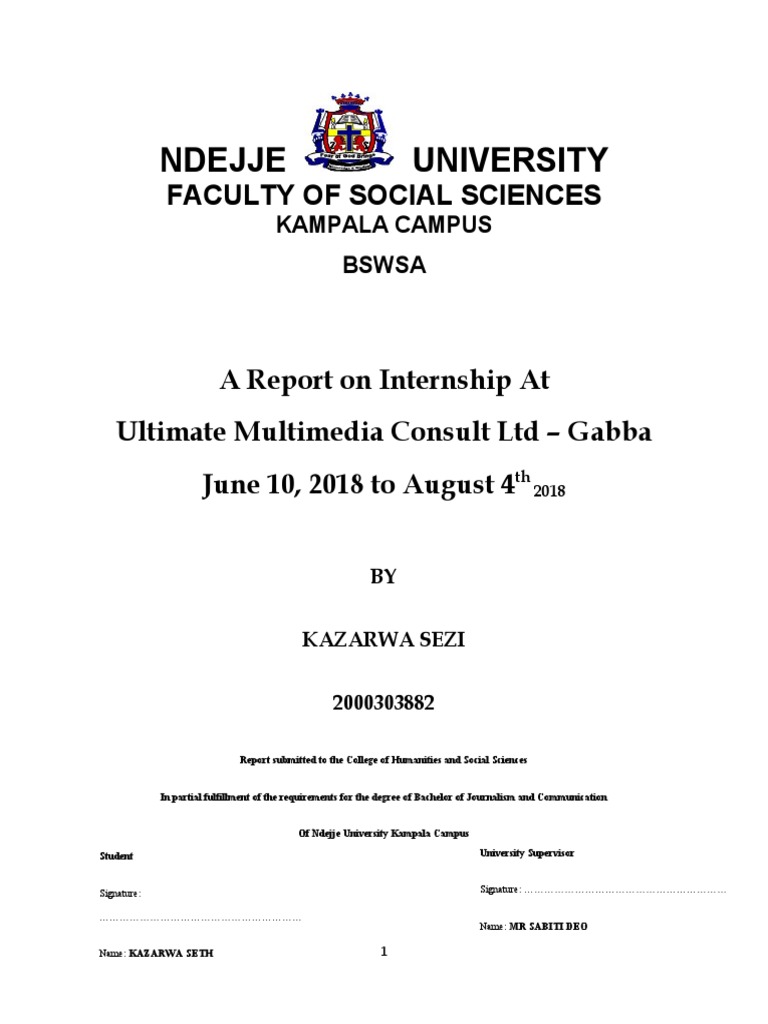 Ndejje University: Faculty of Social Sciences | PDF | Multimedia | News
