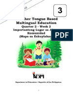 MTB MLE 3 Q2 W2A Importanteng Lugar Sa Akong KomunidadMapa Sa Eskuylahan v3