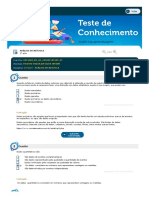 Teste seu conhecimento estatística