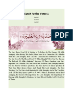 Surah Fatiha Verse 1: Hadith 1 Hadith 2 Hadith3