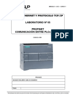 PROFINET COMUNICACIÓN ENTRE PLCs S7-1200
