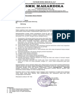 Surat Penangguhan - Penundaan PKL BPR Supra Arthapersada Cibinong