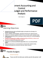 ACC2008 - Lec 3 - Flexible Budgeting and Analysis of Overhead Costs