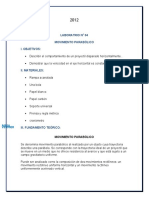 Practica IV Mov. Parabolico