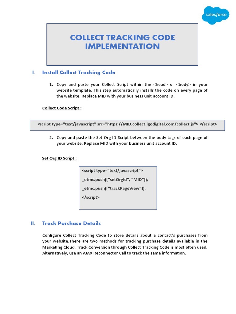 Collect Tracking Code Implementation | PDF | Websites | Cyberspace